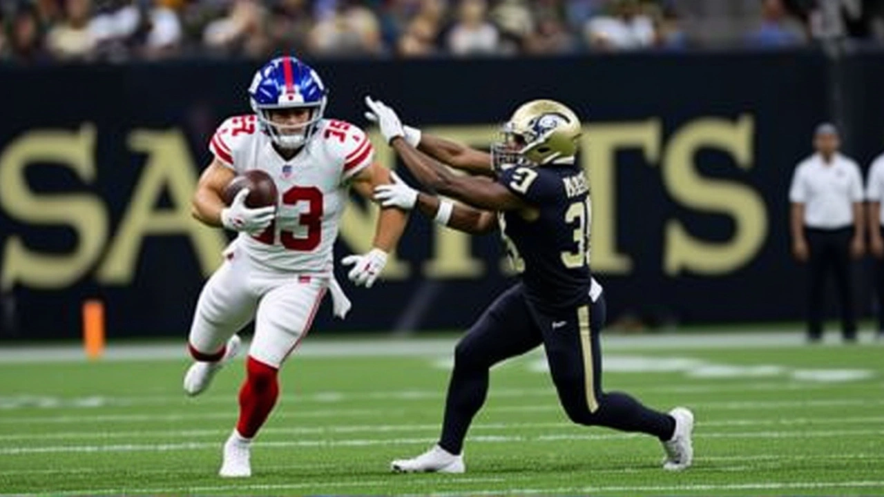 Cam Skattebo's Breakaway Catch Highlights Giants' 26-14 Loss to Saints